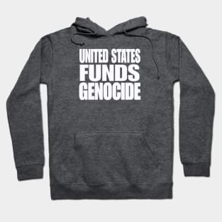 United States Funds Genocide - White - Double-sided Hoodie